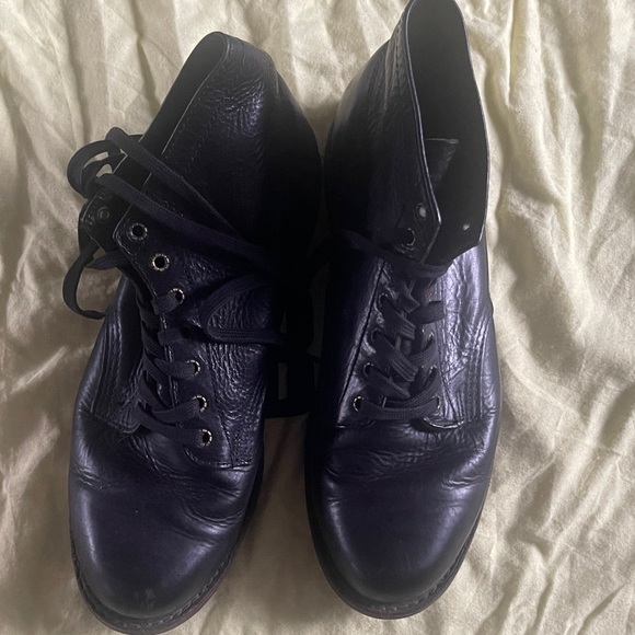 Frye Other - Frye Black Leather Lace-Up Ankle Boots